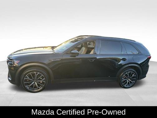 Jet Black Mica 2025 Mazda CX-70 PHEV Premium Package