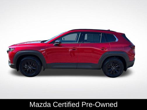 Soul Red Crystal Metallic 2025 Mazda CX-50 Hybrid Premium Package