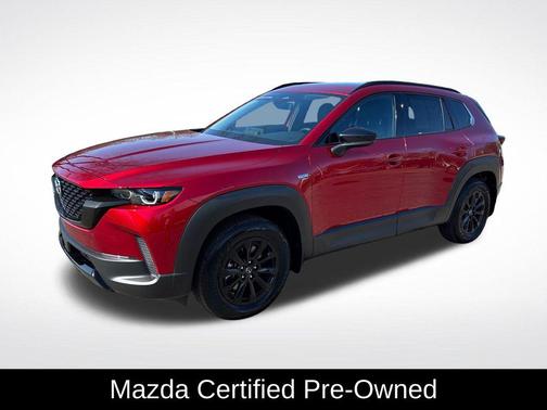 Soul Red Crystal Metallic 2025 Mazda CX-50 Hybrid Premium Package