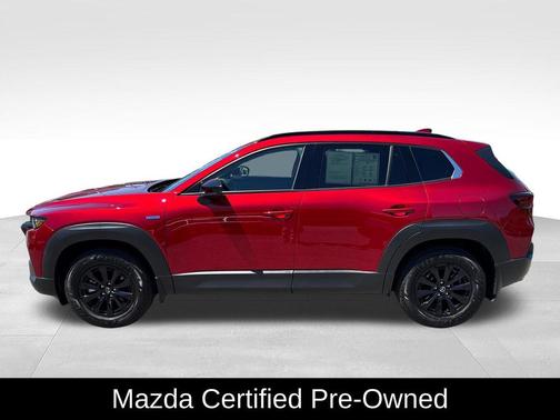 Soul Red Crystal Metallic 2025 Mazda CX-50 Hybrid Premium Package