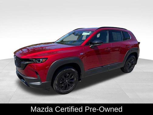 Soul Red Crystal Metallic 2025 Mazda CX-50 Hybrid Premium Package
