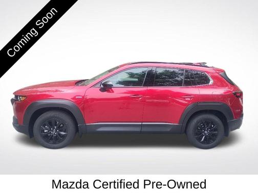 Soul Red Crystal Metallic 2025 Mazda CX-50 Hybrid Premium Package