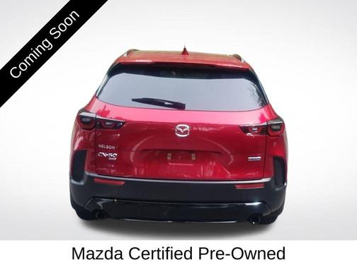 Soul Red Crystal Metallic 2025 Mazda CX-50 Hybrid Premium Package