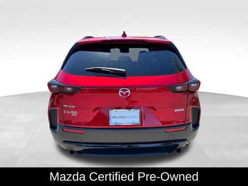 Soul Red Crystal Metallic 2025 Mazda CX-50 Hybrid Premium Package