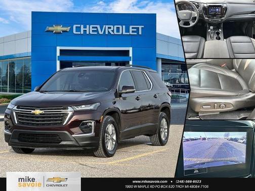 Black Cherry Metallic 2023 Chevrolet Traverse LT Leather