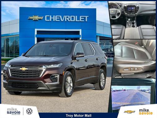 Black Cherry Metallic 2023 Chevrolet Traverse LT Leather