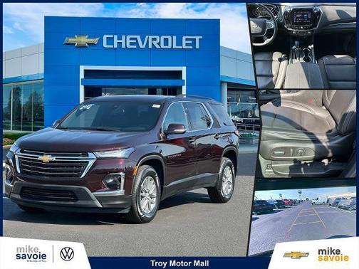 Black Cherry Metallic 2023 Chevrolet Traverse LT Leather