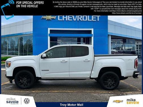 Summit White 2022 GMC Canyon Elevation