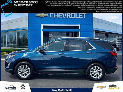 Pacific Blue Metallic 2020 Chevrolet Equinox 1LT