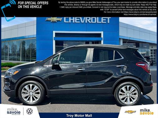 Ebony Twilight Metallic 2019 Buick Encore Preferred