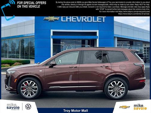 Rosewood Metallic 2023 Cadillac XT6 Sport AWD