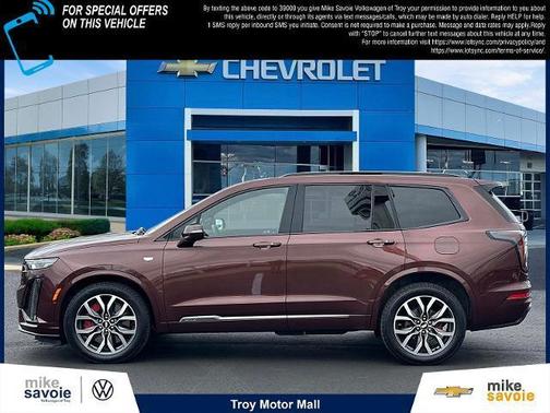 Rosewood Metallic 2023 Cadillac XT6 Sport AWD