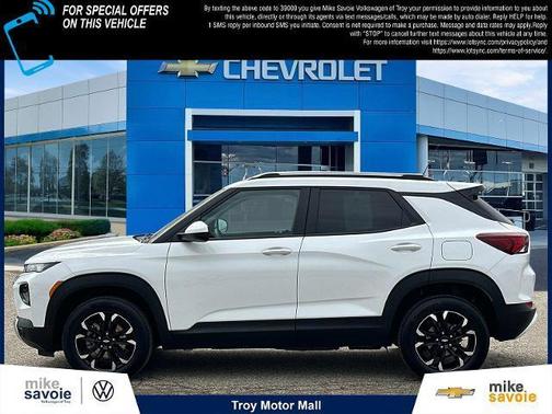 Summit White 2023 Chevrolet Trailblazer LT