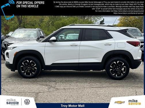 Summit White 2023 Chevrolet Trailblazer LT