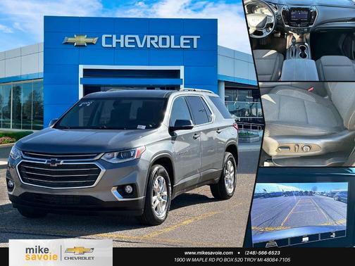 Satin Steel Metallic 2020 Chevrolet Traverse LT Cloth