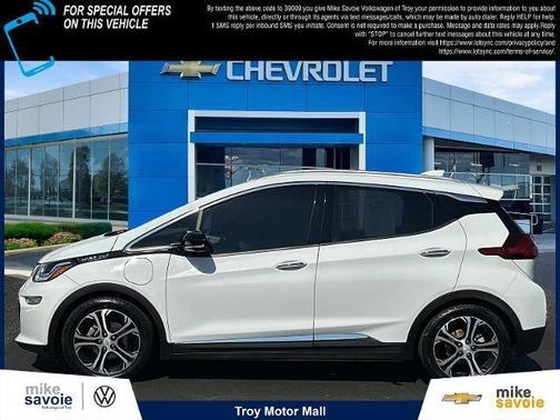 Summit White 2018 Chevrolet Bolt EV Premier