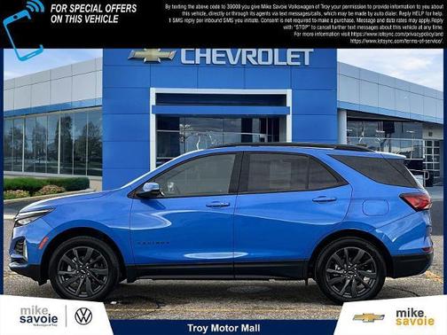 Rip Tide Blue 2024 Chevrolet Equinox RS