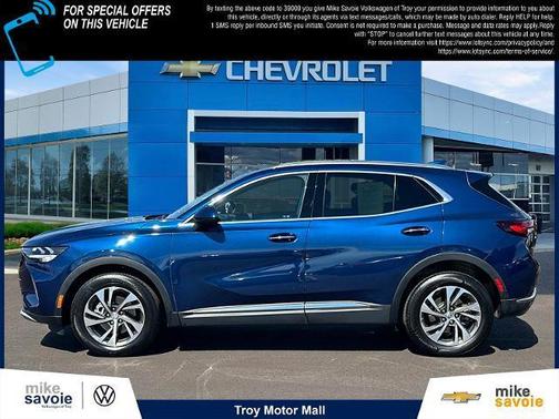 Sapphire Metallic 2023 Buick Envision Essence