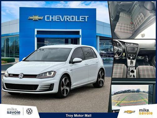 Pure White 2016 Volkswagen Golf GTI 2.0T S 4-Door