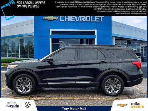 Agate Black Metallic 2023 Ford Explorer XLT