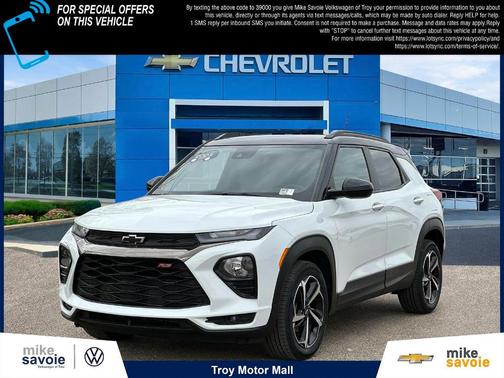 Summit White 2023 Chevrolet Trailblazer RS