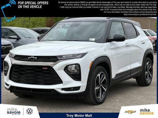 Summit White 2023 Chevrolet Trailblazer RS