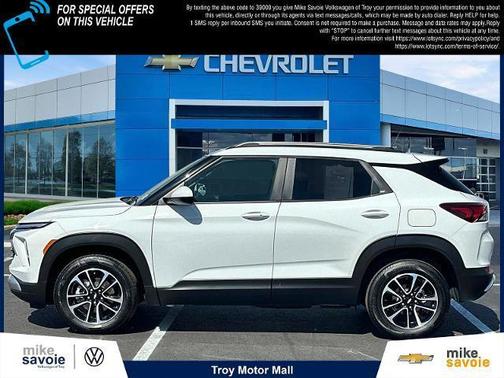 Summit White 2024 Chevrolet Trailblazer LT