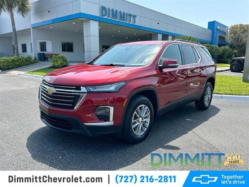 Radiant Red 2023 Chevrolet Traverse LT Cloth