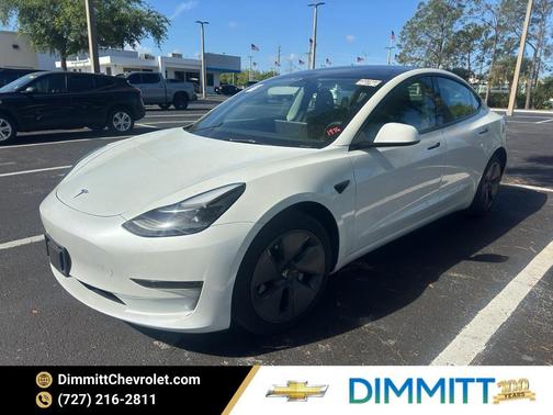 Pearl White Multi 2023 Tesla Model 3 Base