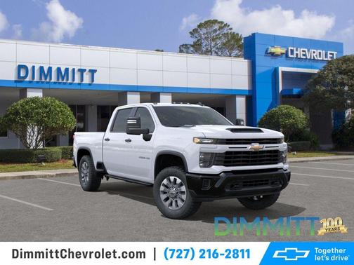 Summit White 2026 Chevrolet Silverado 2500 Custom