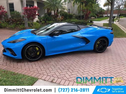 Rapid Blue 2021 Chevrolet Corvette Stingray w/3LT