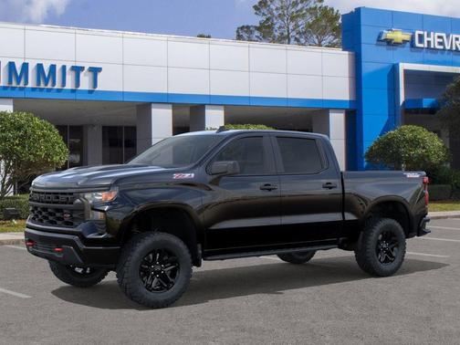 Black 2026 Chevrolet Silverado 1500 Custom Trail Boss