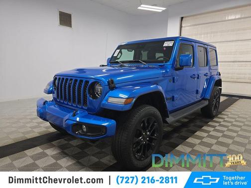 Hydro Blue Pearl 2022 Jeep Wrangler Unlimited Sahara High Altitude