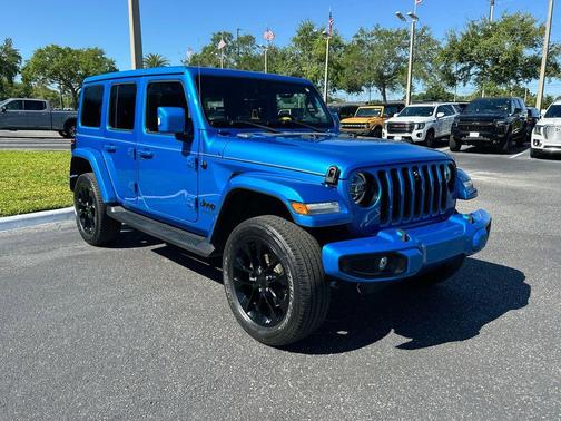 Hydro Blue Pearl 2022 Jeep Wrangler Unlimited Sahara High Altitude