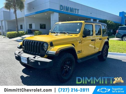 Baja Yellow Clearcoat 2021 Jeep Wrangler Unlimited Sport