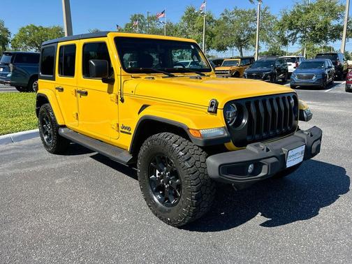 Baja Yellow Clearcoat 2021 Jeep Wrangler Unlimited Sport