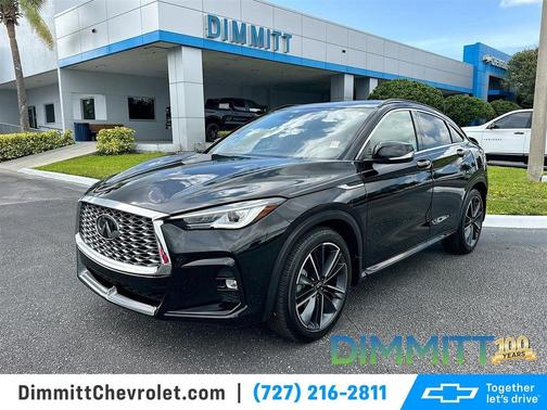 Black Obsidian 2023 INFINITI QX55 LUXE
