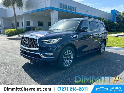 Hermosa Blue 2024 INFINITI QX80 Luxe