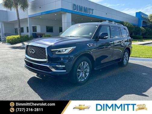 Hermosa Blue 2024 INFINITI QX80 Luxe