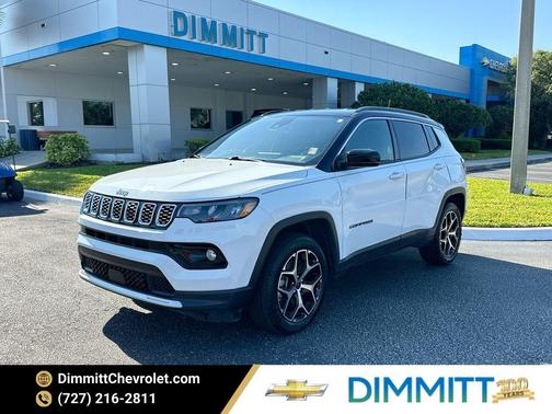 Bright White Clearcoat 2025 Jeep Compass Limited