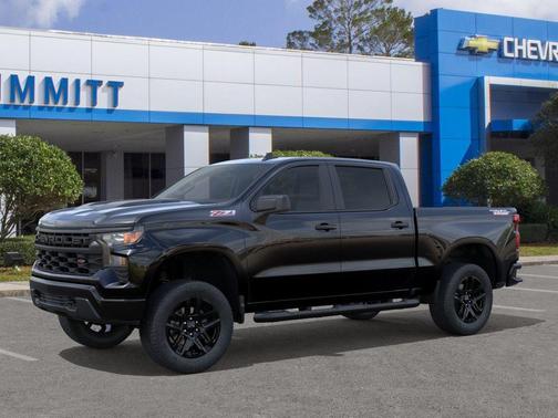 Black 2026 Chevrolet Silverado 1500 Custom Trail Boss