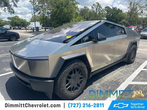 Silver 2024 Tesla Cybertruck Base