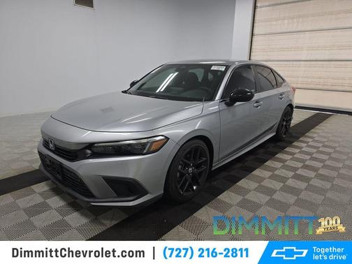 Silver 2023 Honda Civic Sport