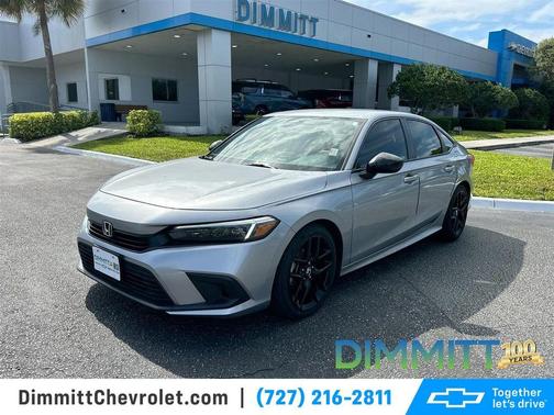 Silver 2023 Honda Civic Sport