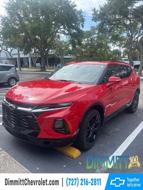 Red 2021 Chevrolet Blazer RS