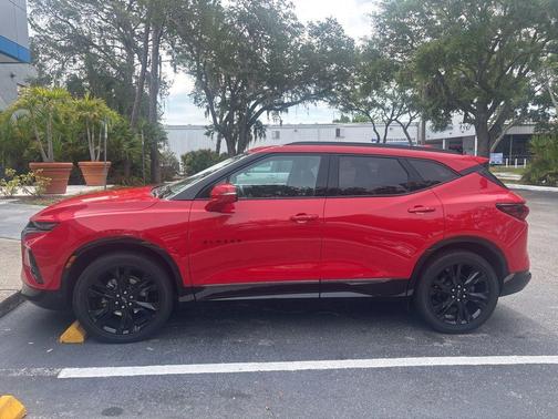 Red 2021 Chevrolet Blazer RS