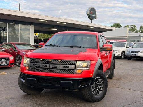 Red 2012 Ford F-150 SVT Raptor