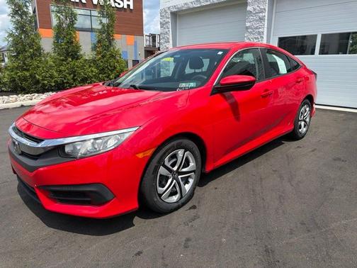 Red 2017 Honda Civic LX