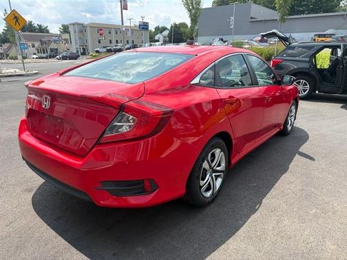 Red 2017 Honda Civic LX