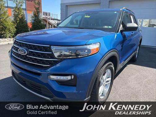 ATLAS BLUE METALLIC 2023 Ford Explorer XLT